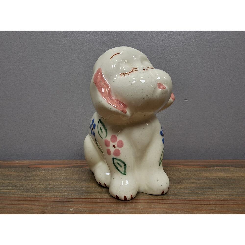 Vintage Puppy Planter – Block Pottery California, Mid Century Ceramic Dog